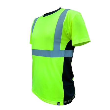 Safetyshirtz SS360 Basic Class 2 T-Shirt w/ vented sides, Safety Green, M 45120401M